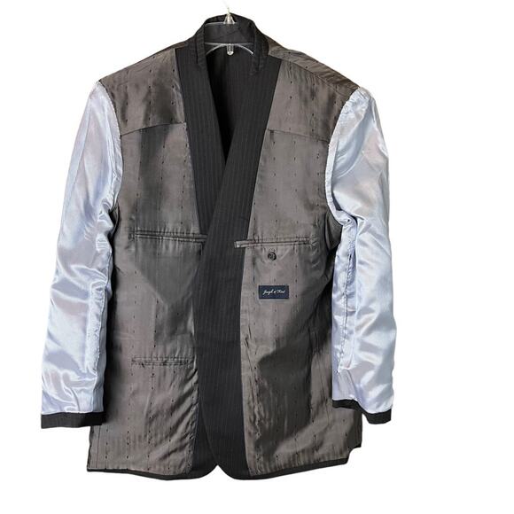 Joseph & Feiss Men’s Wool Pinstripe Suit Jacket 44R CAREER Academia Business - Picture 6 of 6
